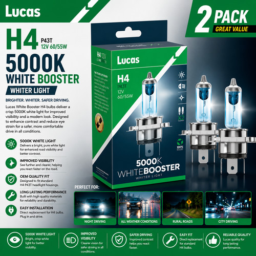 Lucas headlamp bulbs - h4,