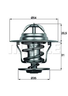 Thermostat coolant mahle tx - thermostat,,