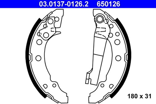 Brake shoe set - shoe,