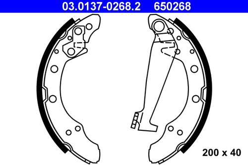 Brake shoe set ate - brake,
