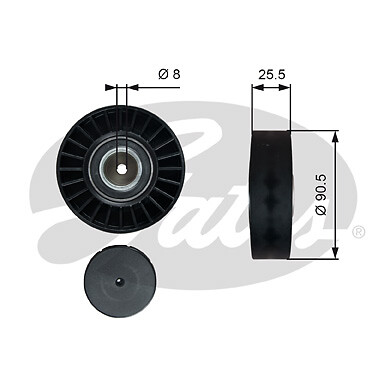 Gates t36005 deflection guide - t36005, deflection/guide