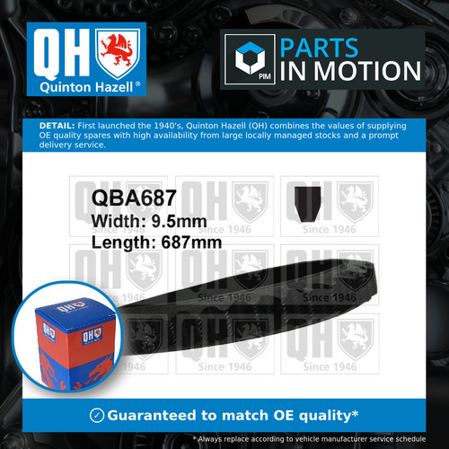 Drive belt qba687 quinton - qba687,