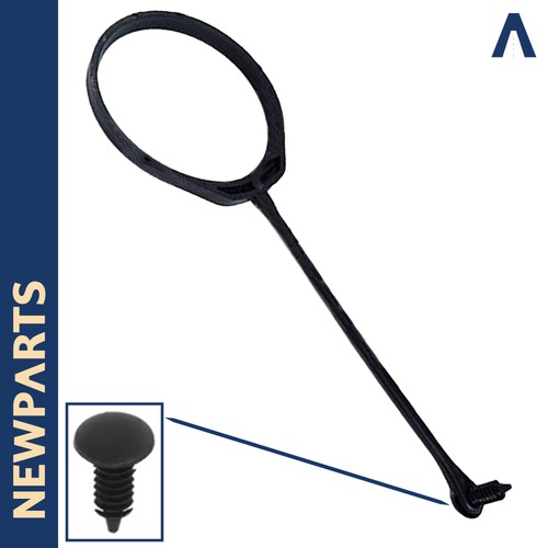 Fuel tank cap retainer - fuel, strap