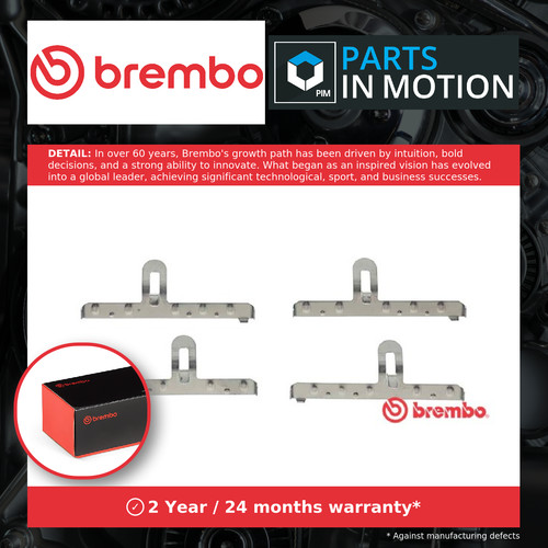 Brake pad fitting kit front - fitting,
