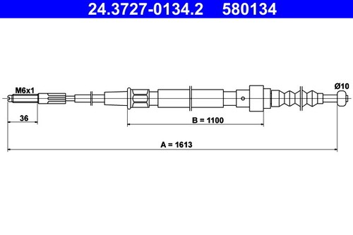 Cable parking brake ate - cable,,