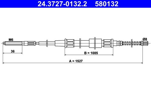 Cable parking brake ate - cable,,